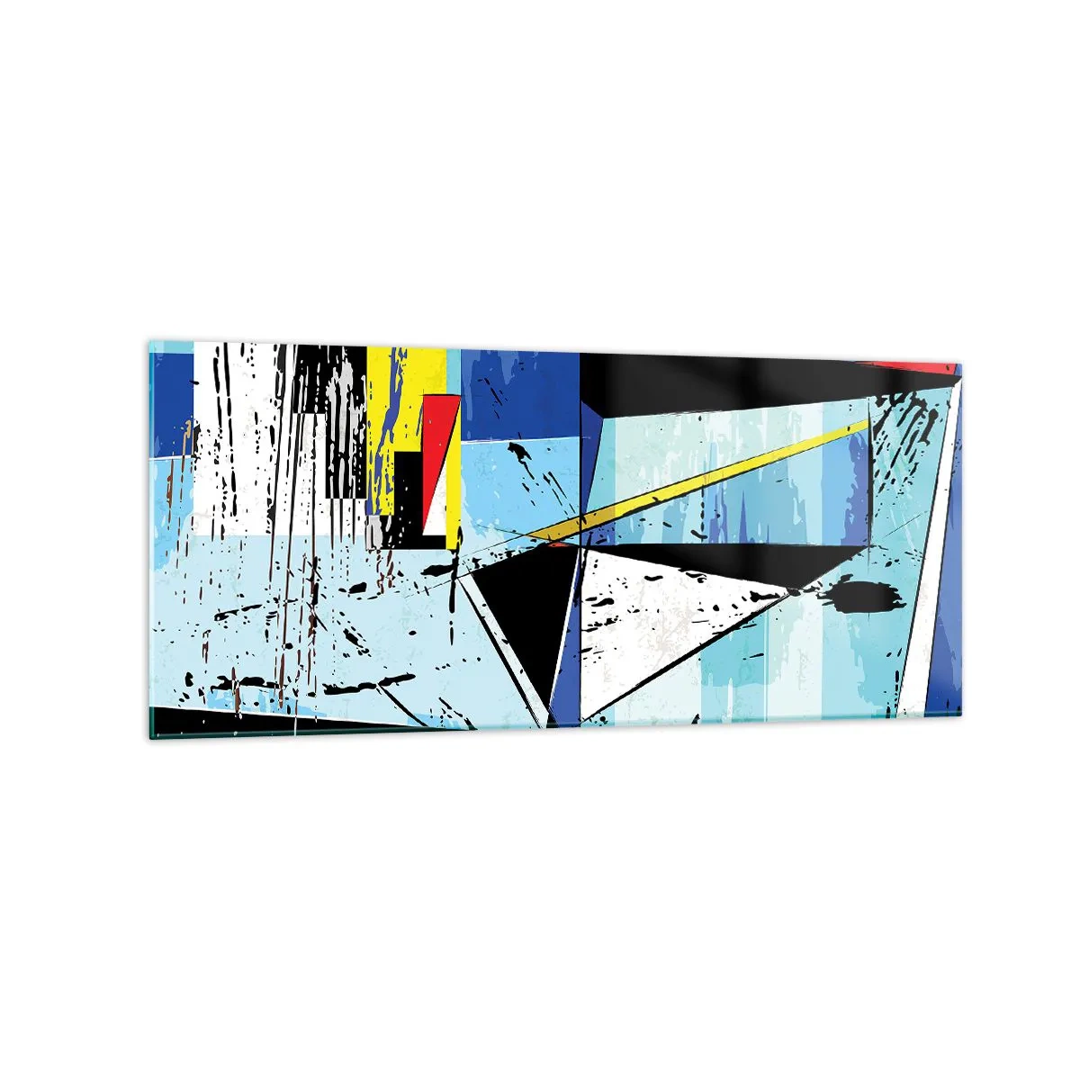 Tablou pe sticlă - Privind lumea dintr-un unghi... - 120x50 cm