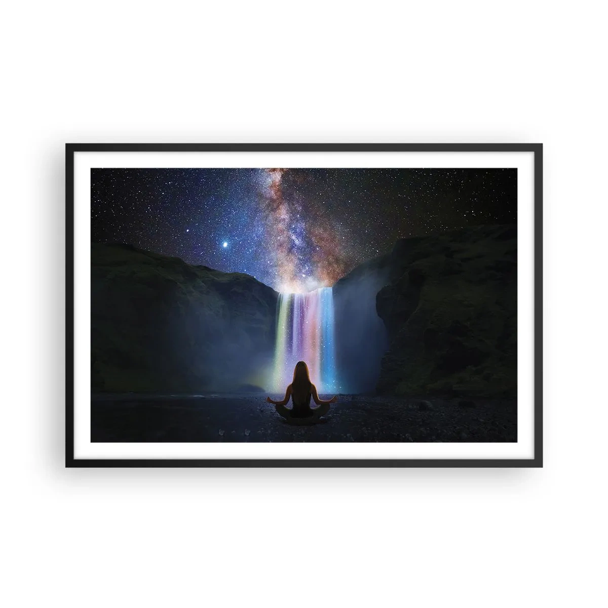Poster în ramă neagră - Armonie absolută - 91x61 cm