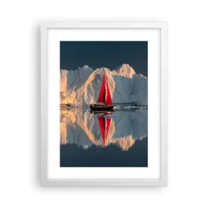 Poster în ramă albă - La capătul lumii - 30x40 cm