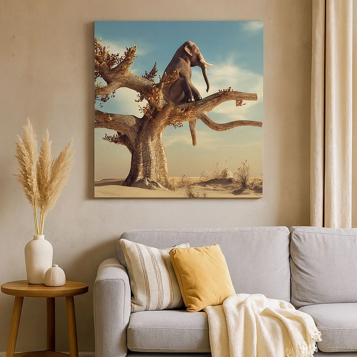 Tablou pe pânză - Un nou punct de vedere - 30x30 cm