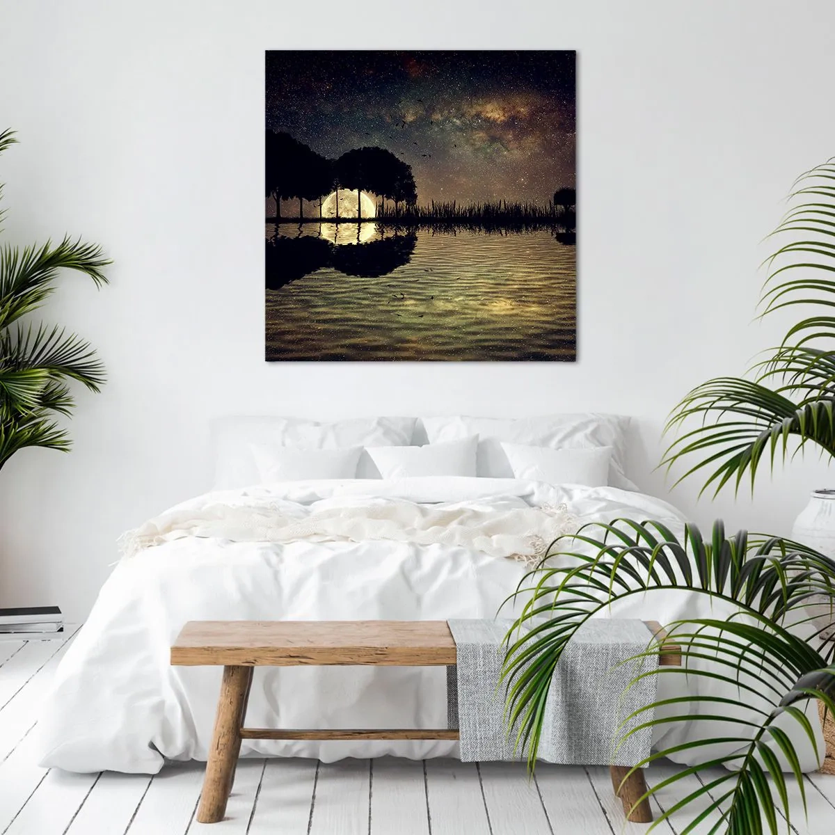 Tablou pe pânză - O noapte la capătul lumii - 60x60 cm