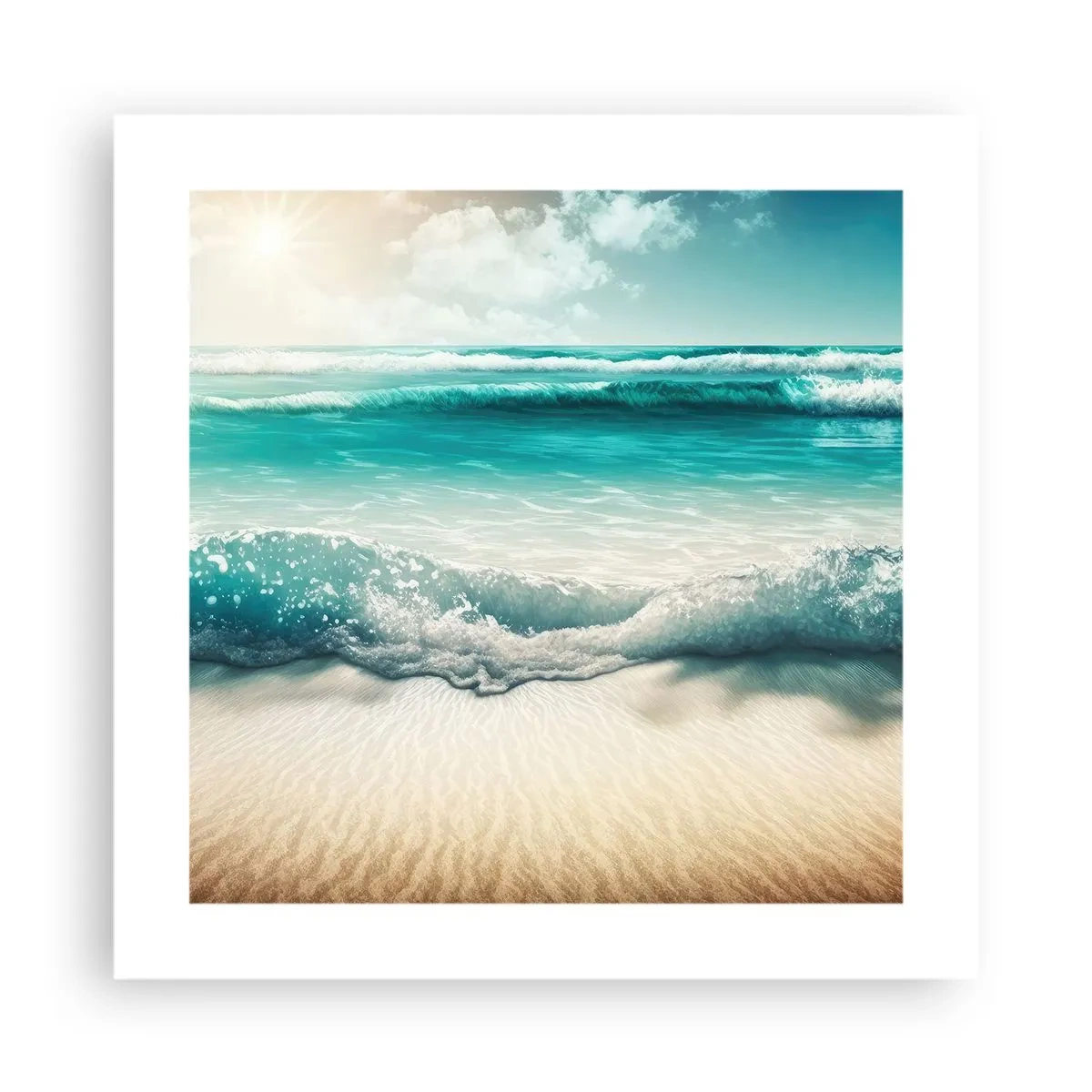Poster - Calmul oceanului - 40x40 cm
