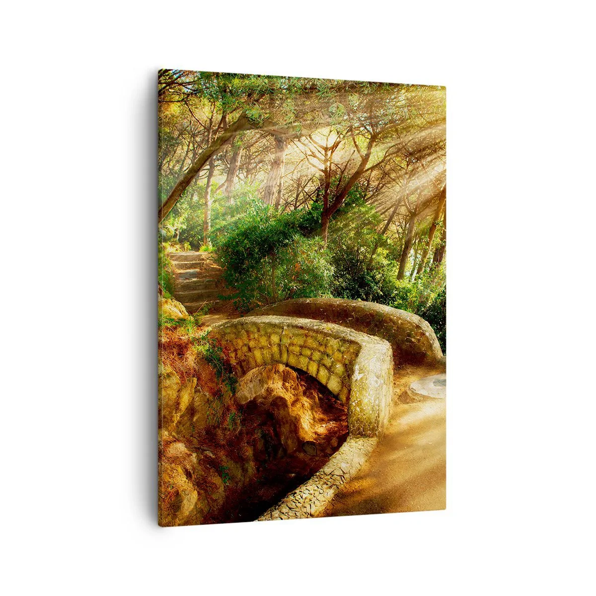 Tablou pe pânză - Direct de pe pod în pădurea de basm - 50x70 cm