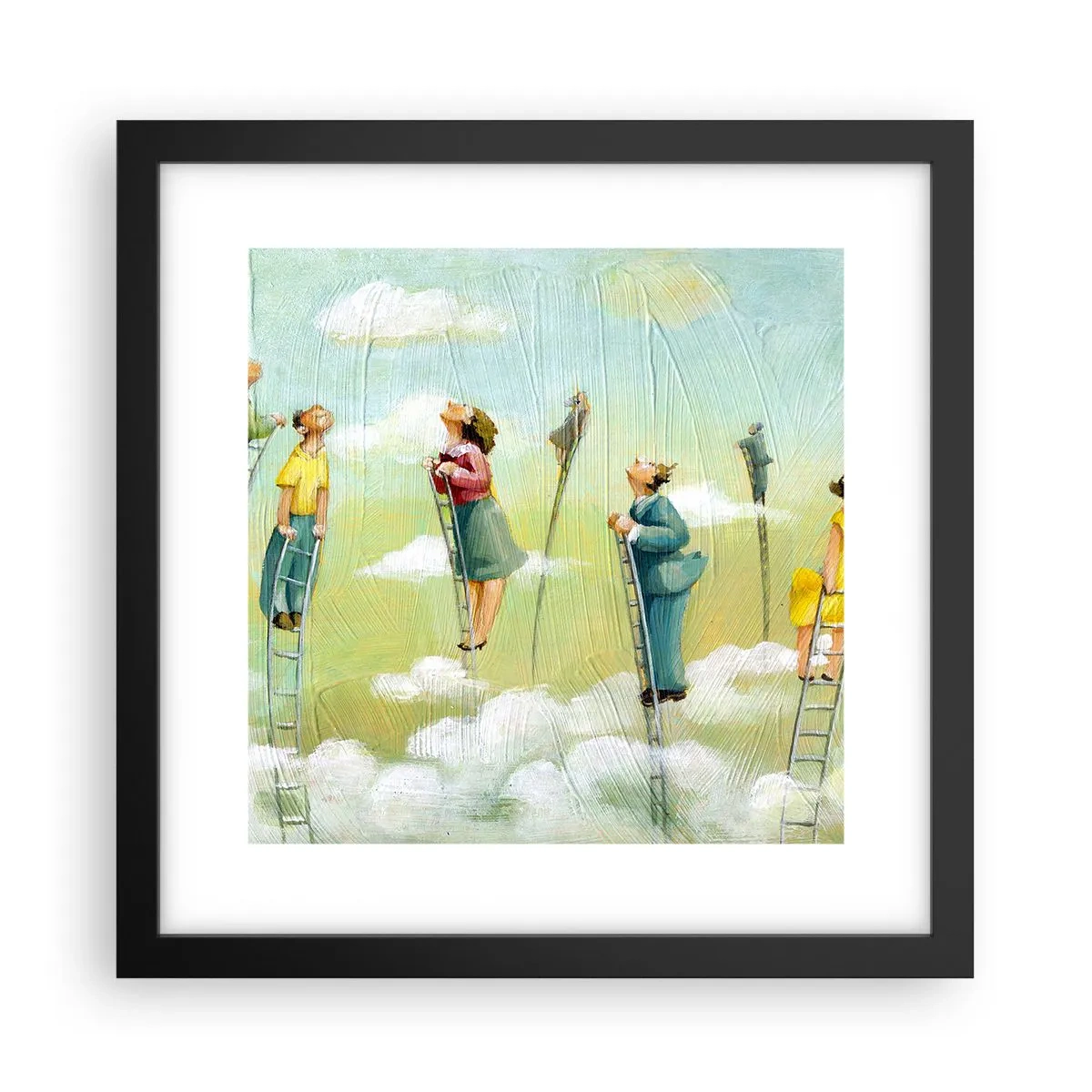 Poster în ramă neagră - Urmează-ți visul - 30x30 cm