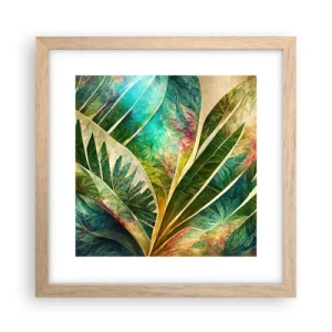 Poster în ramă de stejar deschis - Culorile tropicelor - 30x30 cm