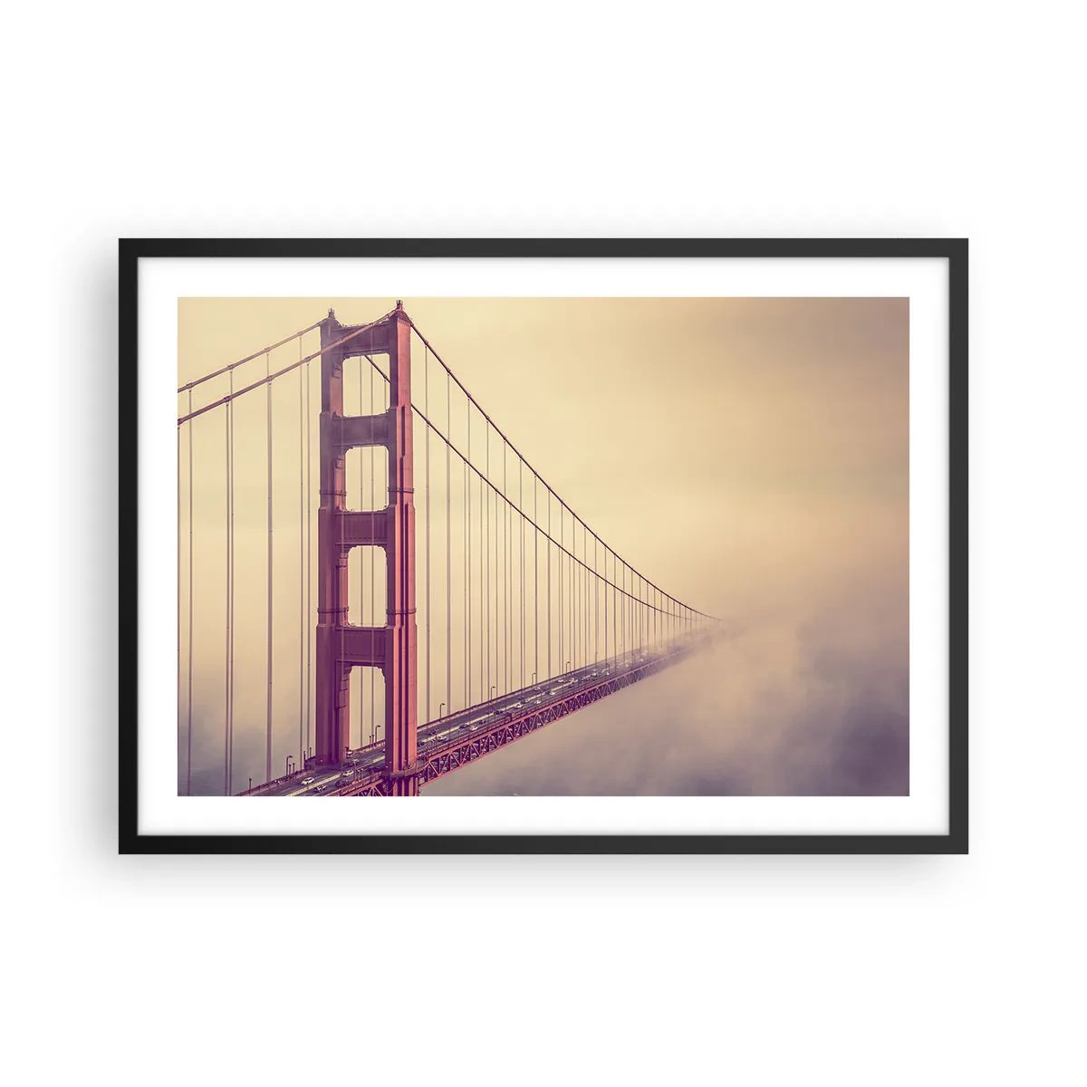 Poster în ramă neagră - Între cer și pământ - 70x50 cm