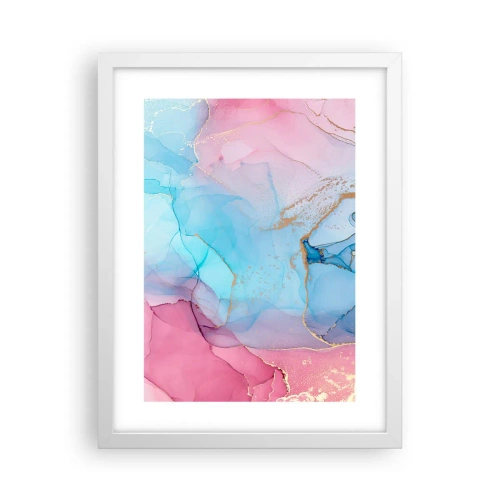 Poster în ramă albă - Întâlnire și întrepătrundere - 30x40 cm