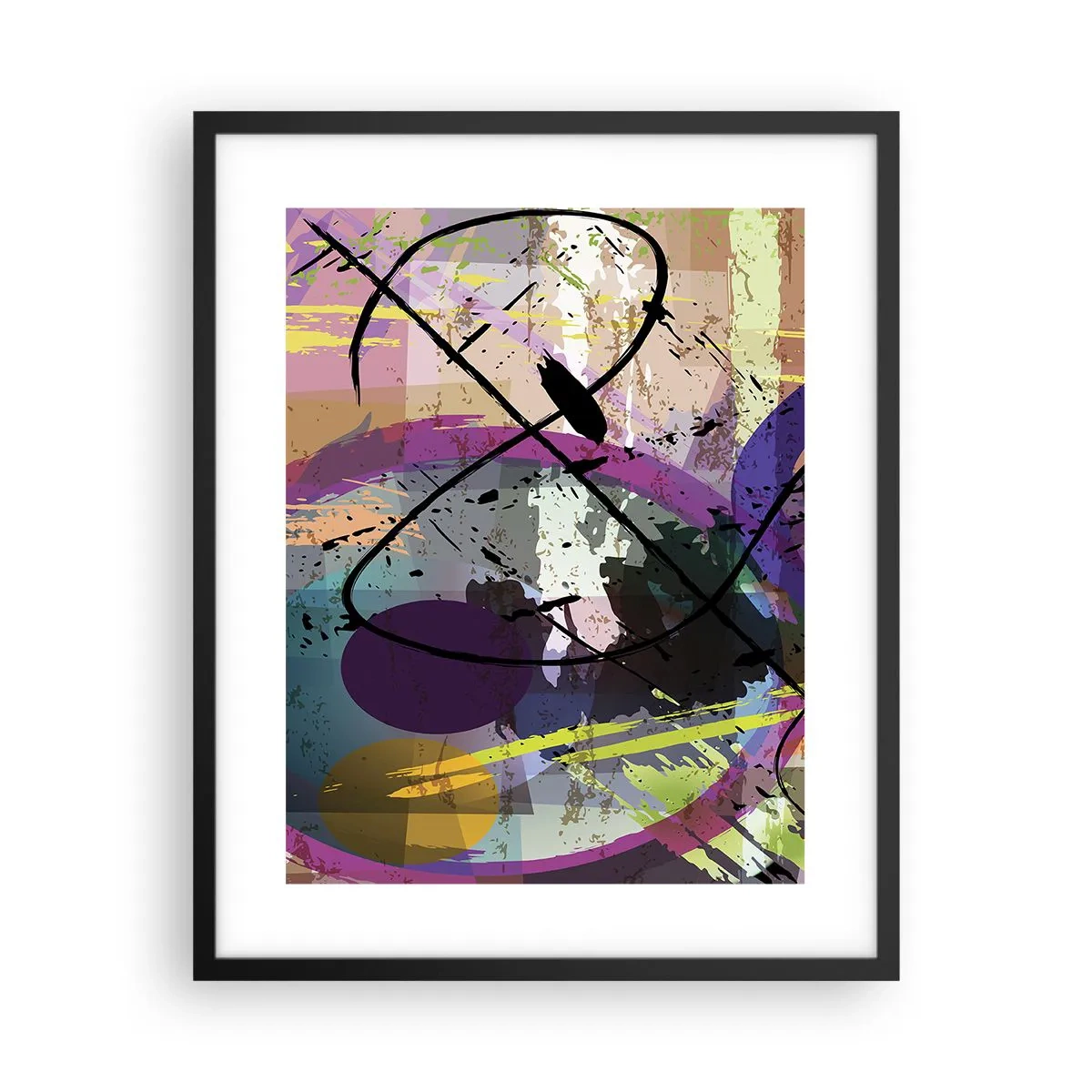 Poster în ramă neagră - Poate fi drept sau de jur împrejur - 40x50 cm