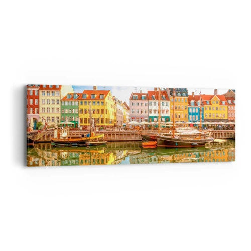 Tablou pe pânză - Spre o apă netedă ca o oglindă - 90x30 cm