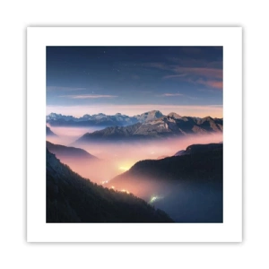 Poster - Lumină în văi - 40x40 cm