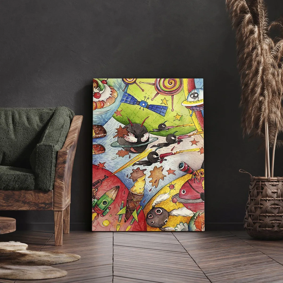 Tablou pe pânză - O mare aventură spațială - 70x100 cm