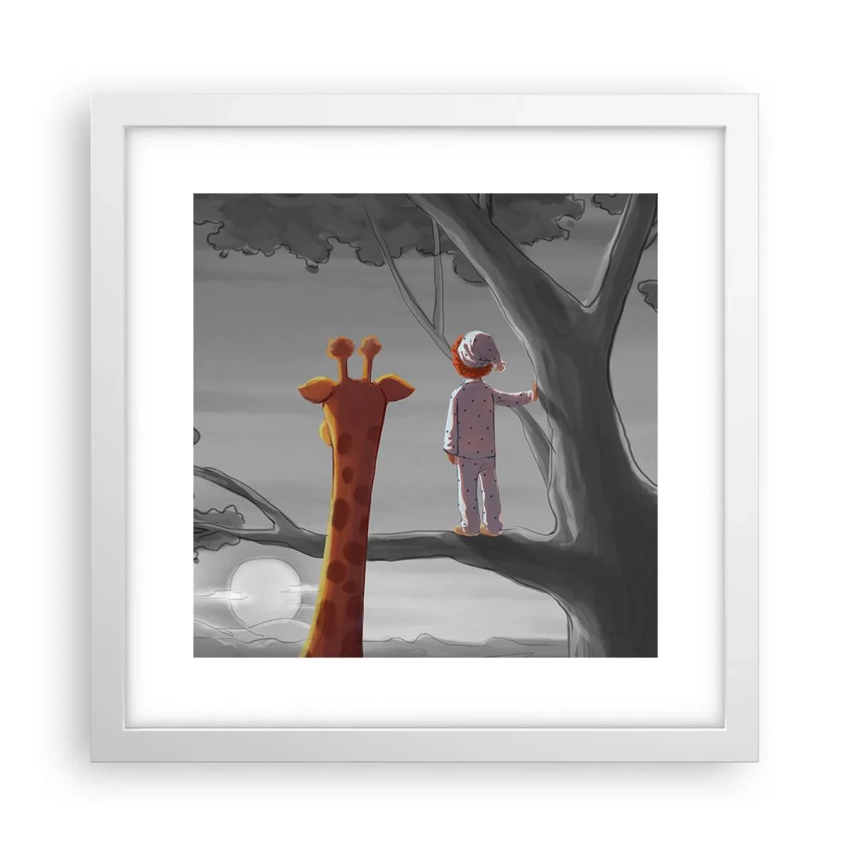 Poster în ramă albă - Acest lucru se întâmplă cu adevărat - 30x30 cm