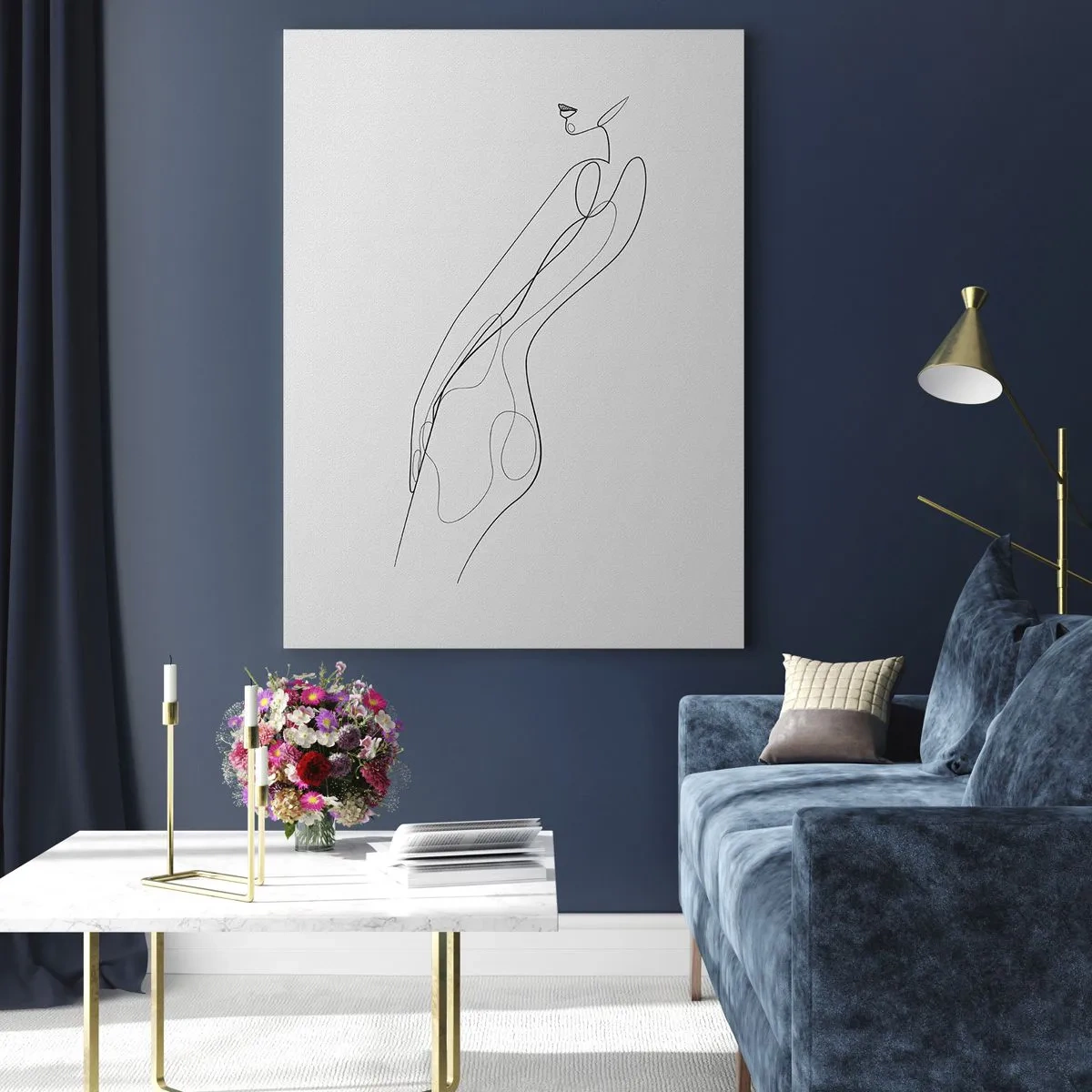 Tablou pe sticlă - Abia o promisiune - 50x70 cm