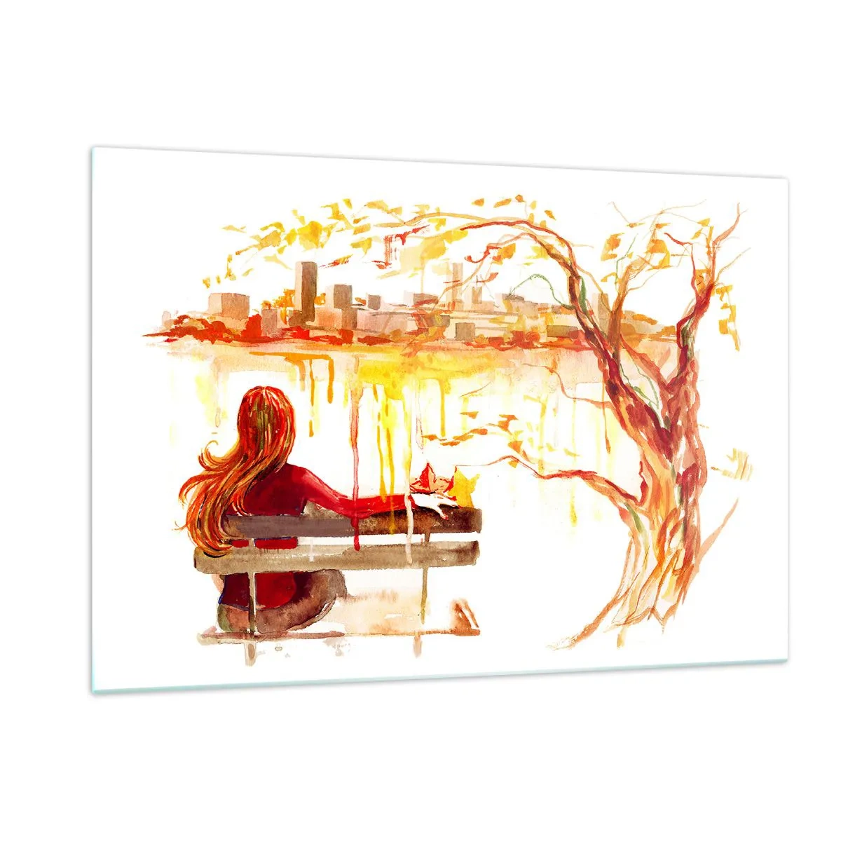 Tablou pe sticlă - Un moment de reflecție - 120x80 cm