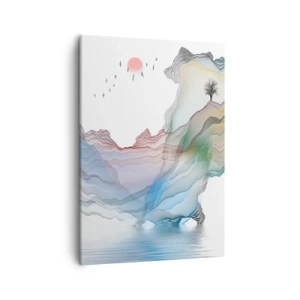 Tablou pe pânză - Spre munții de cristal - 50x70 cm