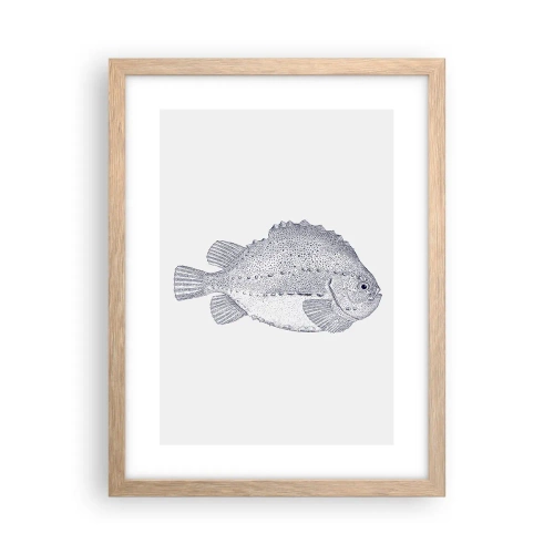 Poster în ramă de stejar deschis - Pentru albumul naturalistului - 30x40 cm