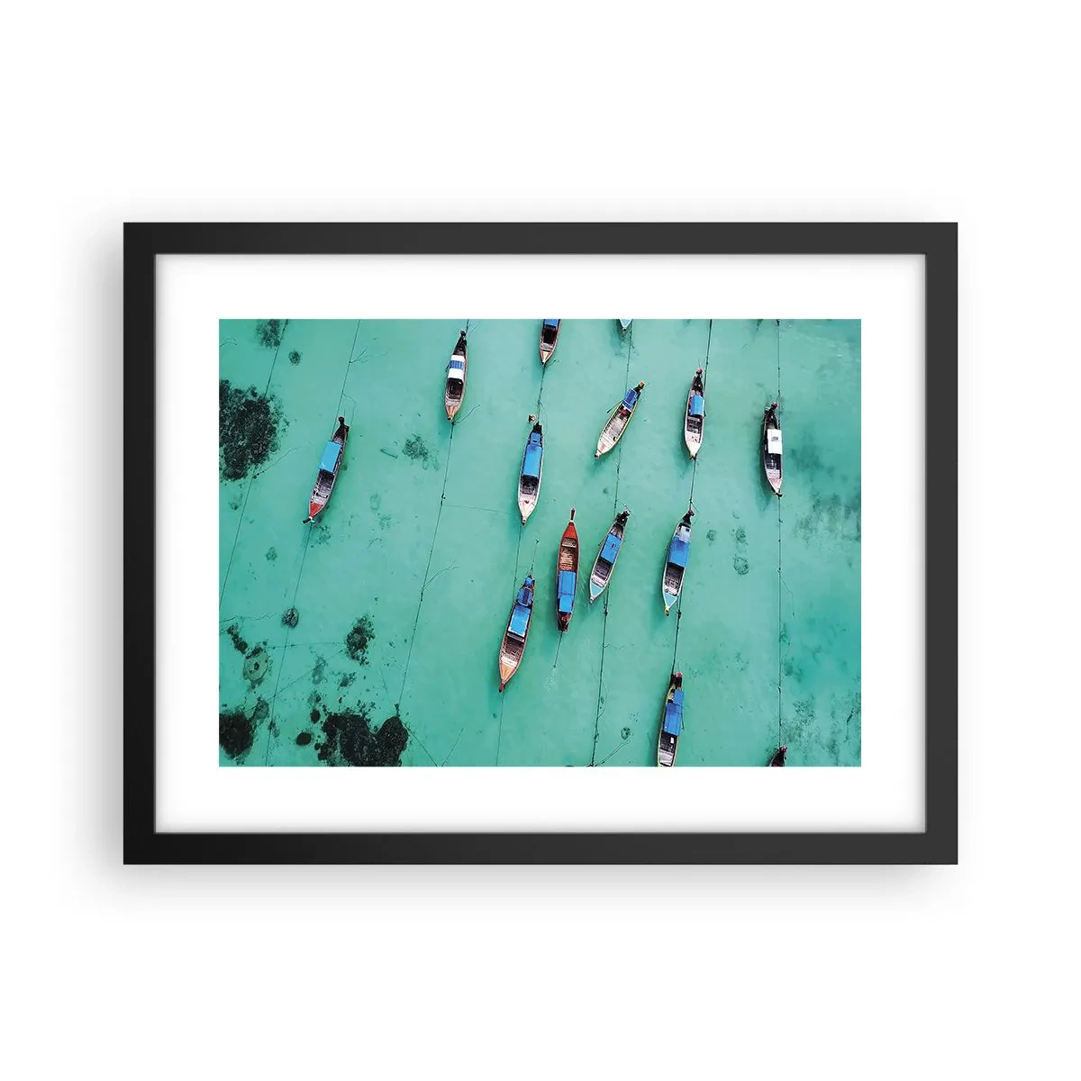 Poster în ramă neagră - În așteptare - 40x30 cm