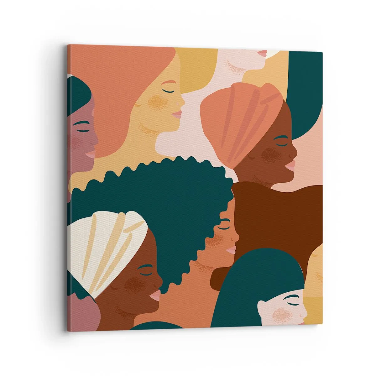 Tablou pe pânză - Numai feminitate - 70x70 cm