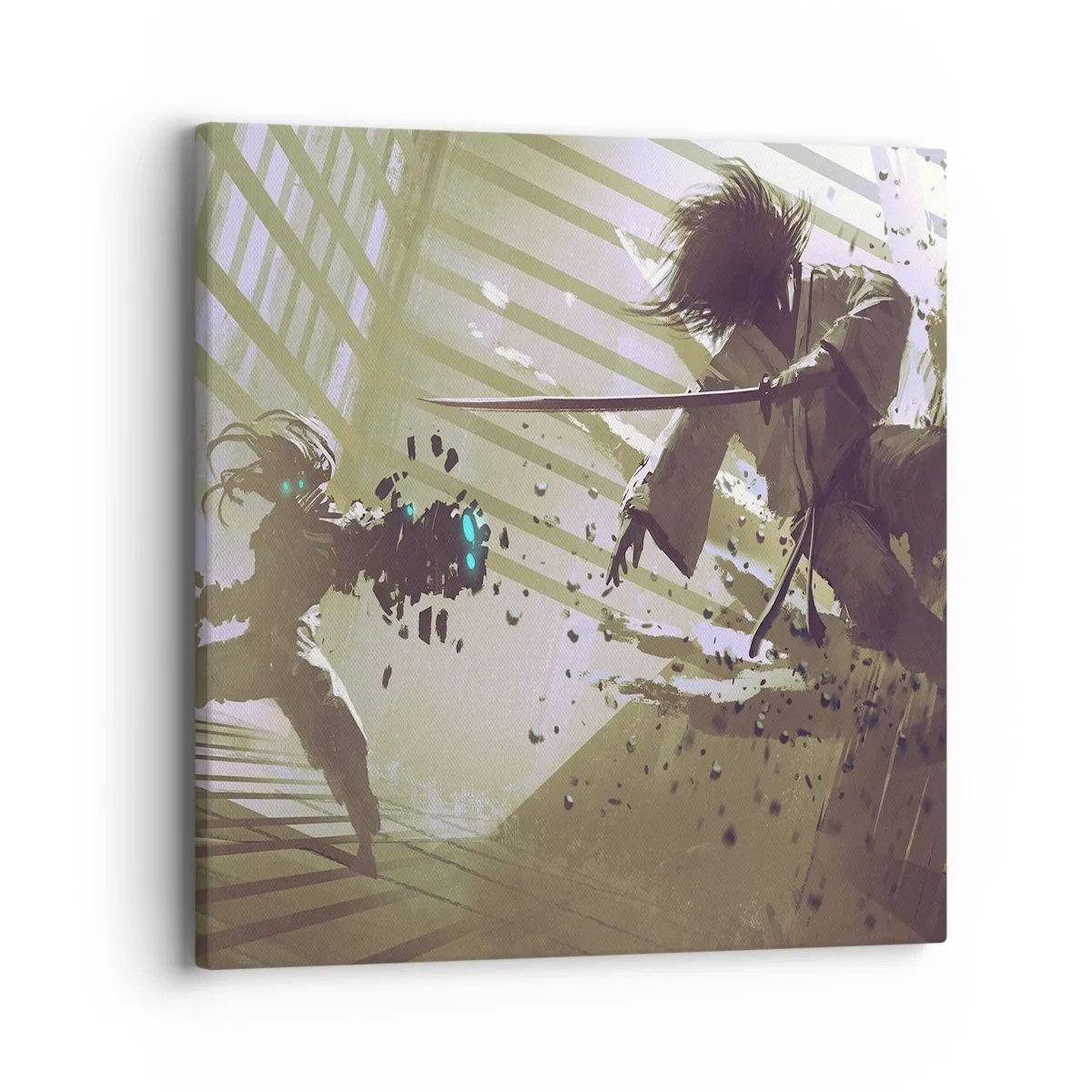 Tablou pe pânză - Și tu poți fi samurai - 40x40 cm