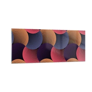 Tablou pe sticlă - Într-un ritm de cerc - 100x40 cm