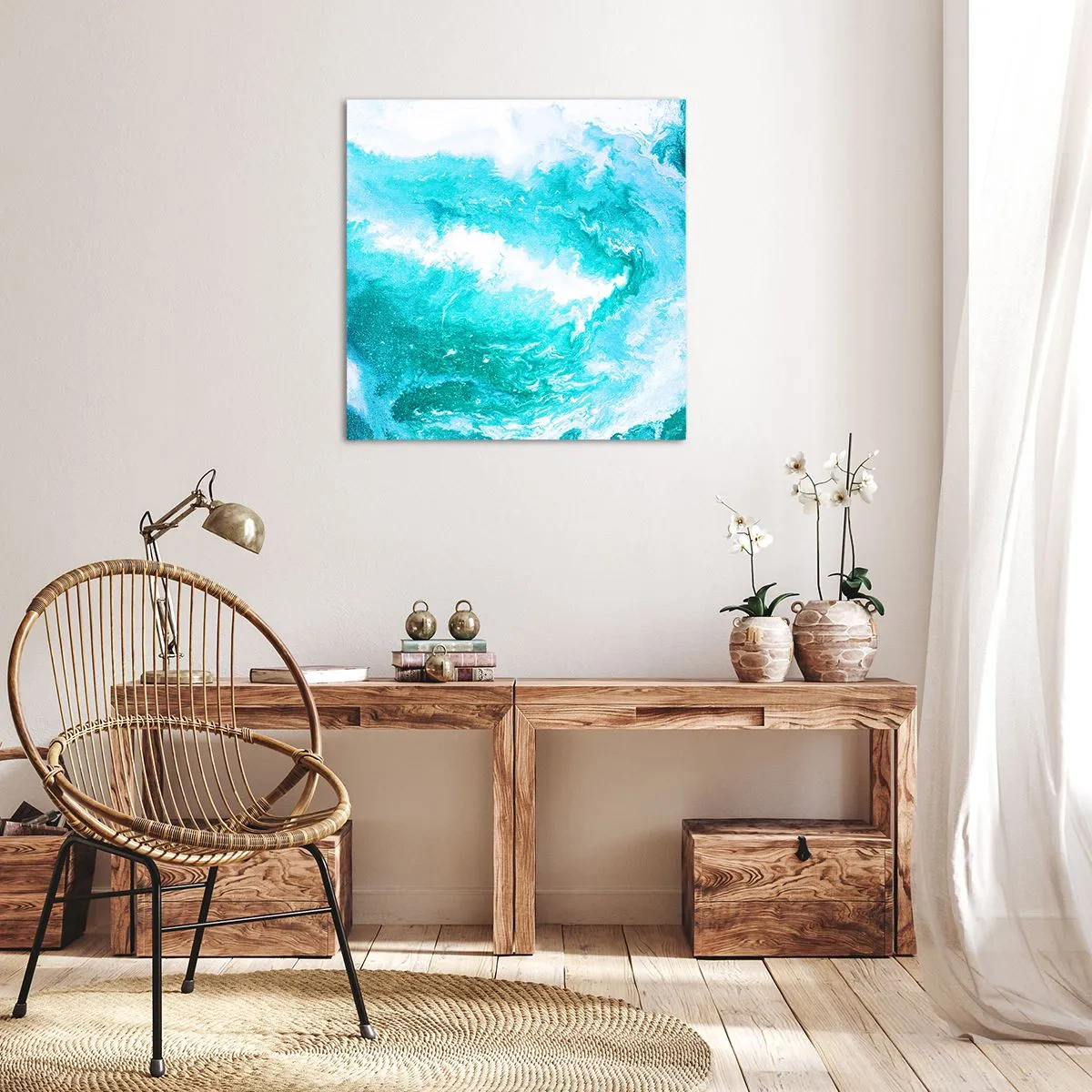 Tablou pe pânză - În nucleul elementului - 40x40 cm