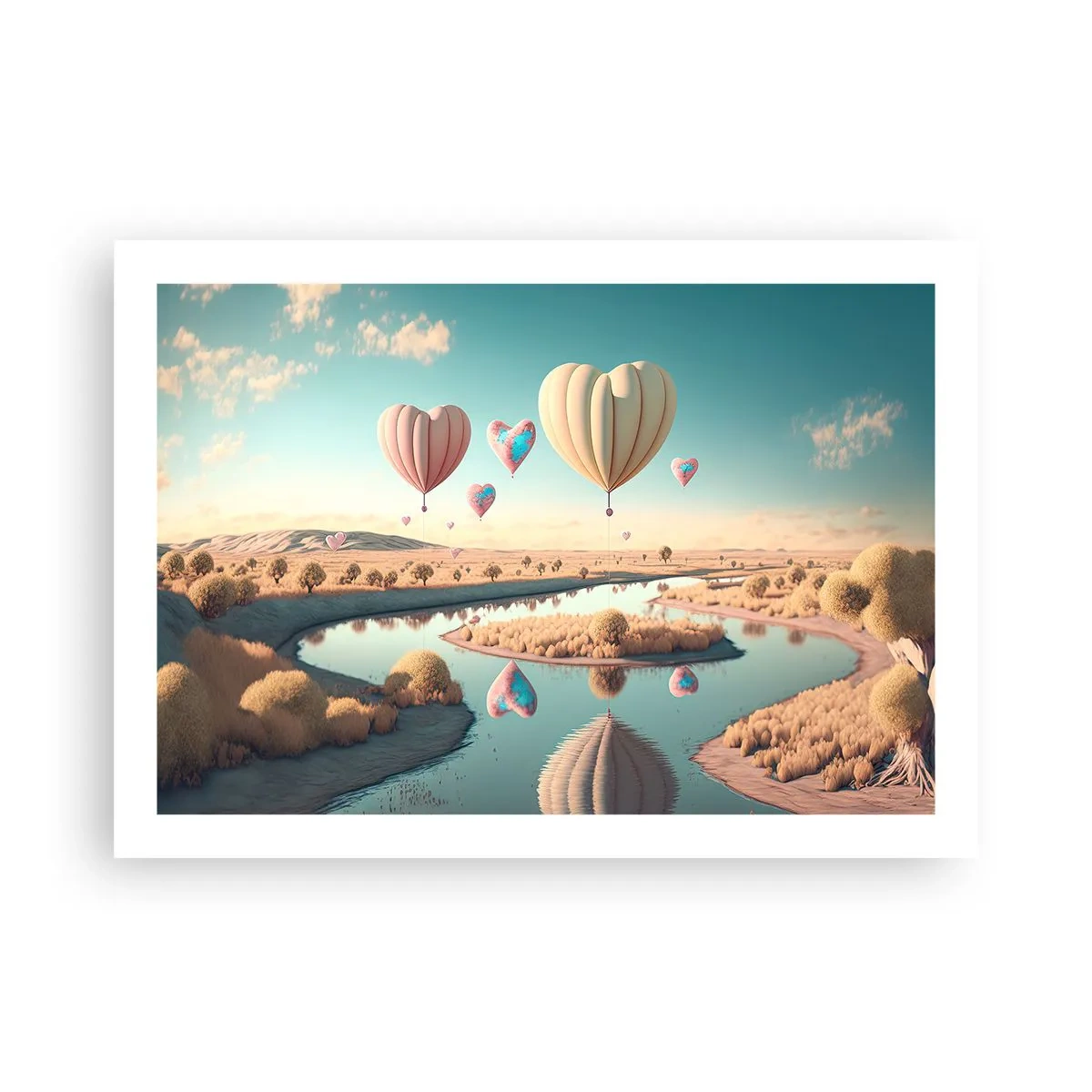 Poster - Iubirea ne înalță - 70x50 cm