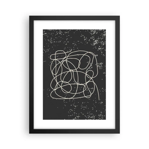 Poster în ramă neagră - Gânduri rătăcitoare - 30x40 cm