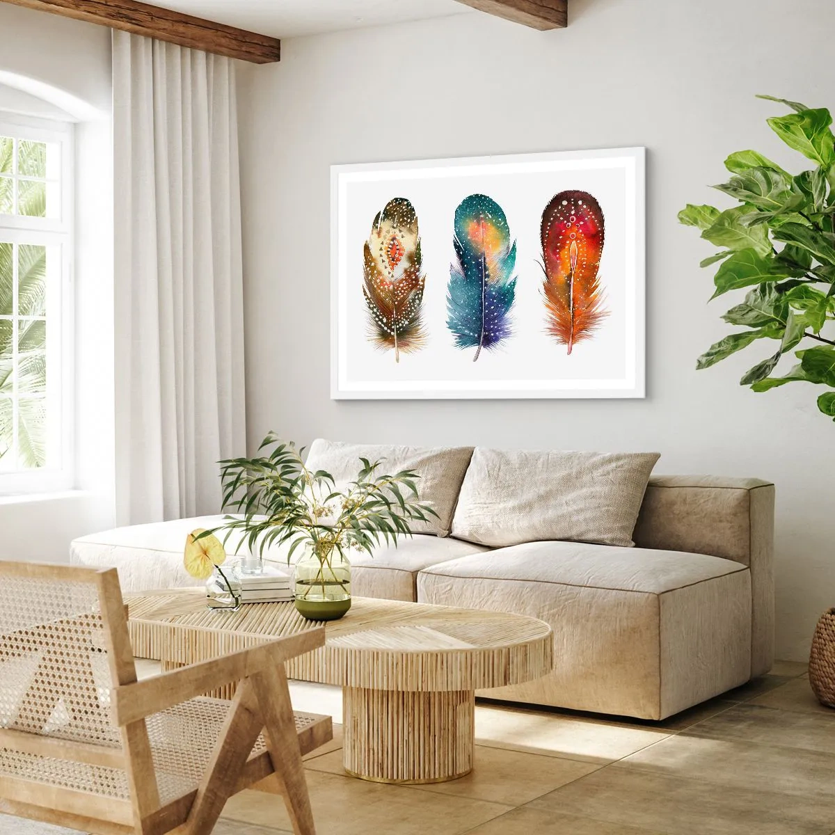 Poster în ramă albă - Ritualuri, rituri, mistere - 50x40 cm