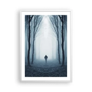Poster în ramă albă - Și totul este simplu și clar - 50x70 cm