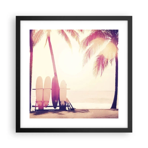 Poster în ramă neagră - Va fi o zi minunată - 40x40 cm