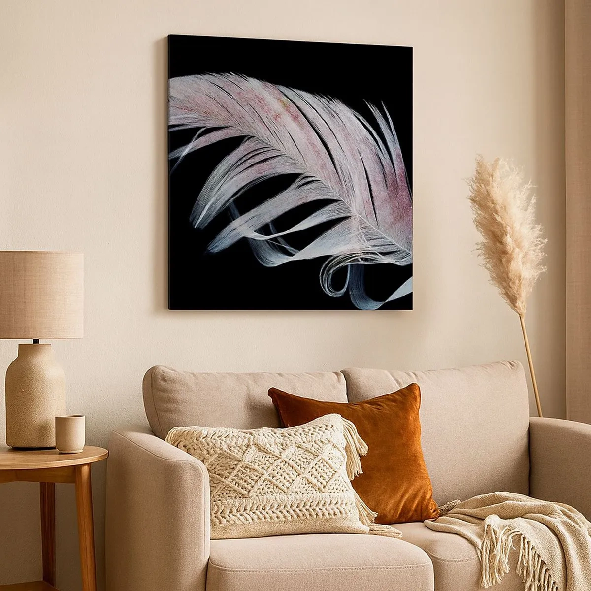 Tablou pe pânză - Gândește-te la atingere - 30x30 cm