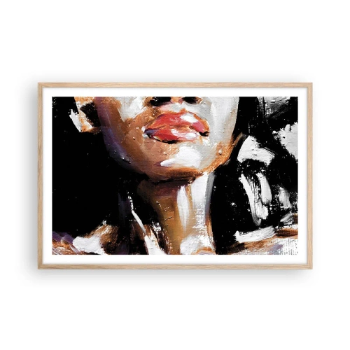 Poster în ramă de stejar deschis - Mândrie fără prejudecăți - 91x61 cm