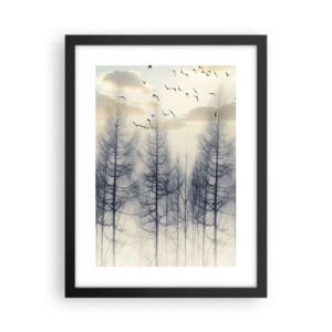 Poster în ramă neagră - Spiritele pădurii - 30x40 cm