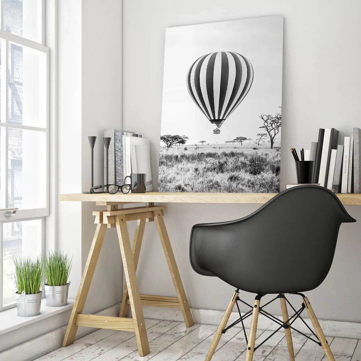 Tablou pe sticlă - Peste savană - 80x120 cm