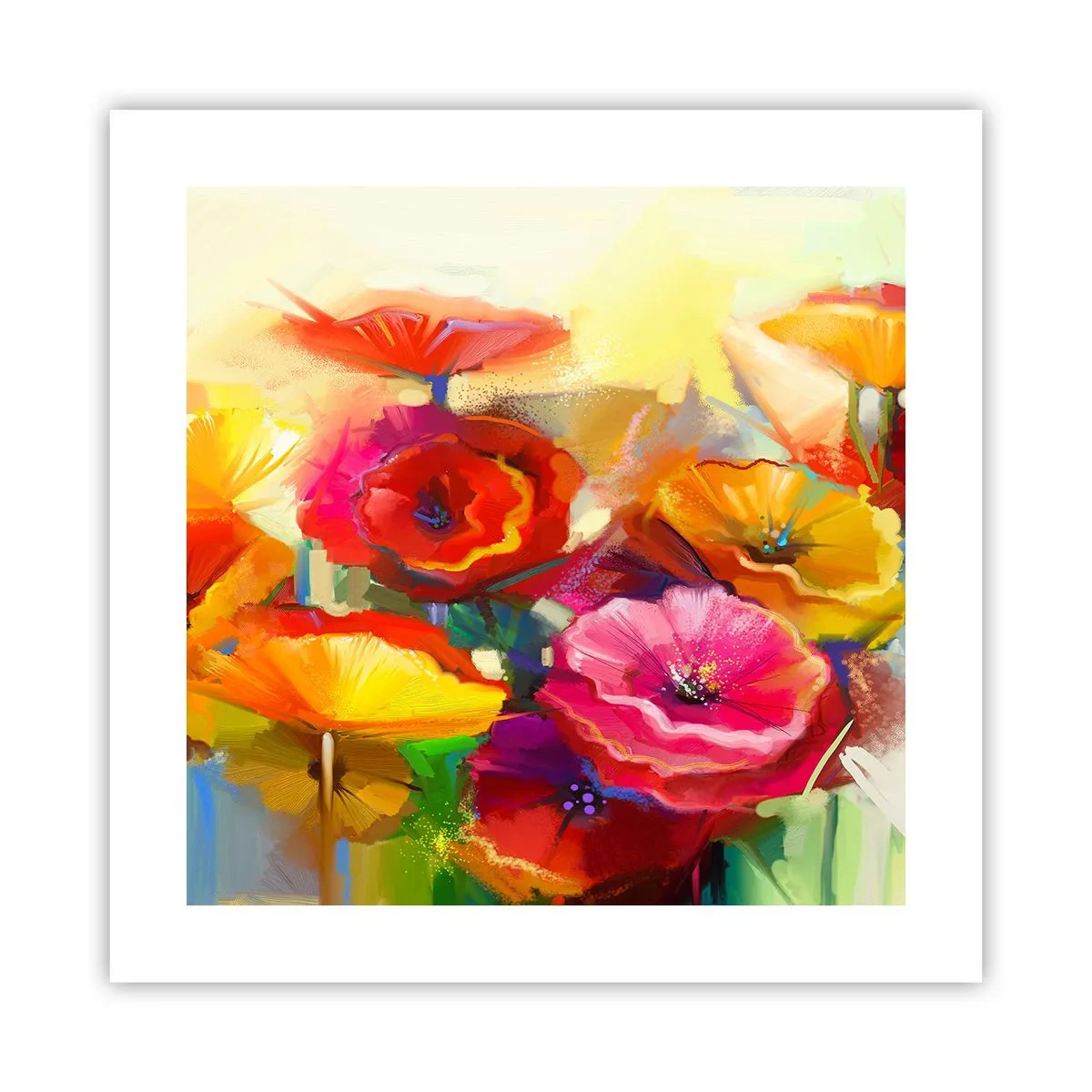 Poster - Nu numai roșu - 40x40 cm