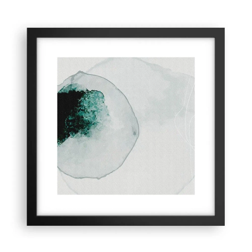 Poster în ramă neagră - Într-o picătură de apă - 30x30 cm