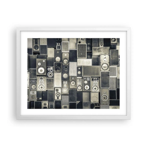 Poster în ramă albă - Și totul este în regulă - 50x40 cm