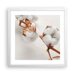 Poster în ramă albă - Numai îmbrățișări - 40x40 cm