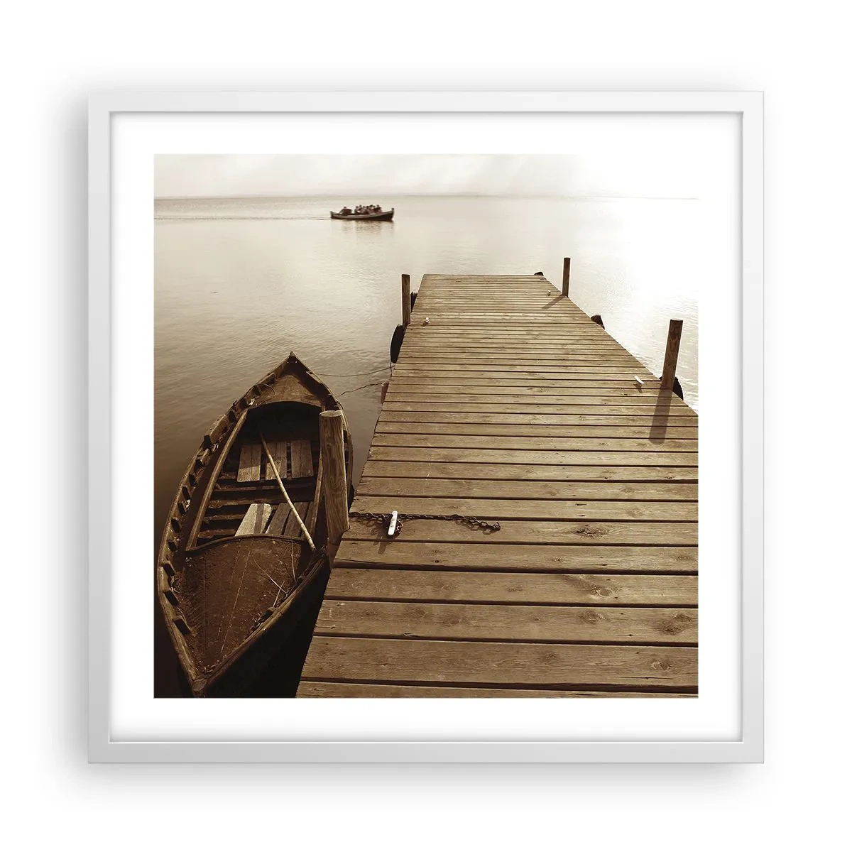 Poster în ramă albă - Marea pace - 50x50 cm