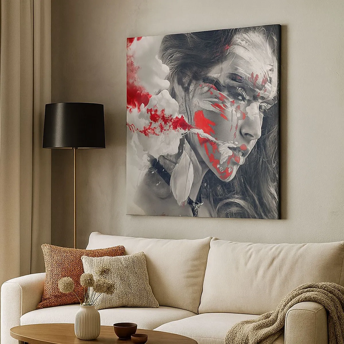 Tablou pe pânză - În aburul absurdului - 30x30 cm