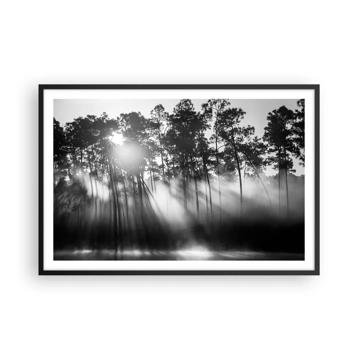 Poster în ramă neagră - Soare de neoprit - 91x61 cm