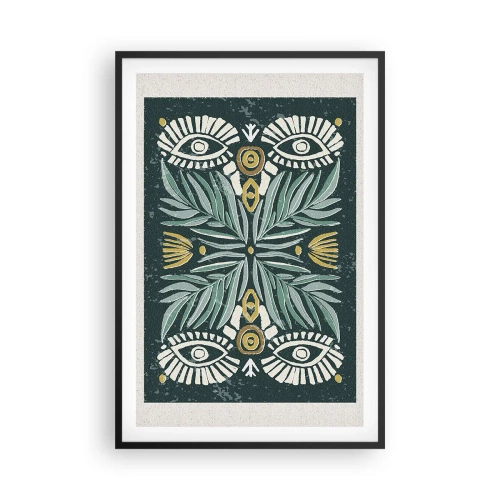 Poster în ramă neagră - Ca un decupaj folcloric - 61x91 cm