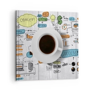 Tablou pe pânză - Timp pentru o pauză - 60x60 cm