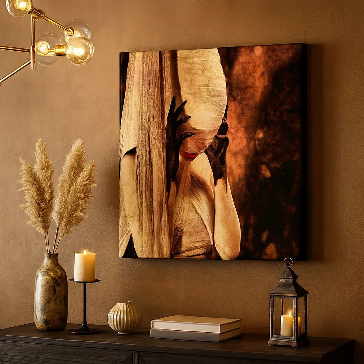 Tablou pe pânză - Între bine și rău - 30x30 cm