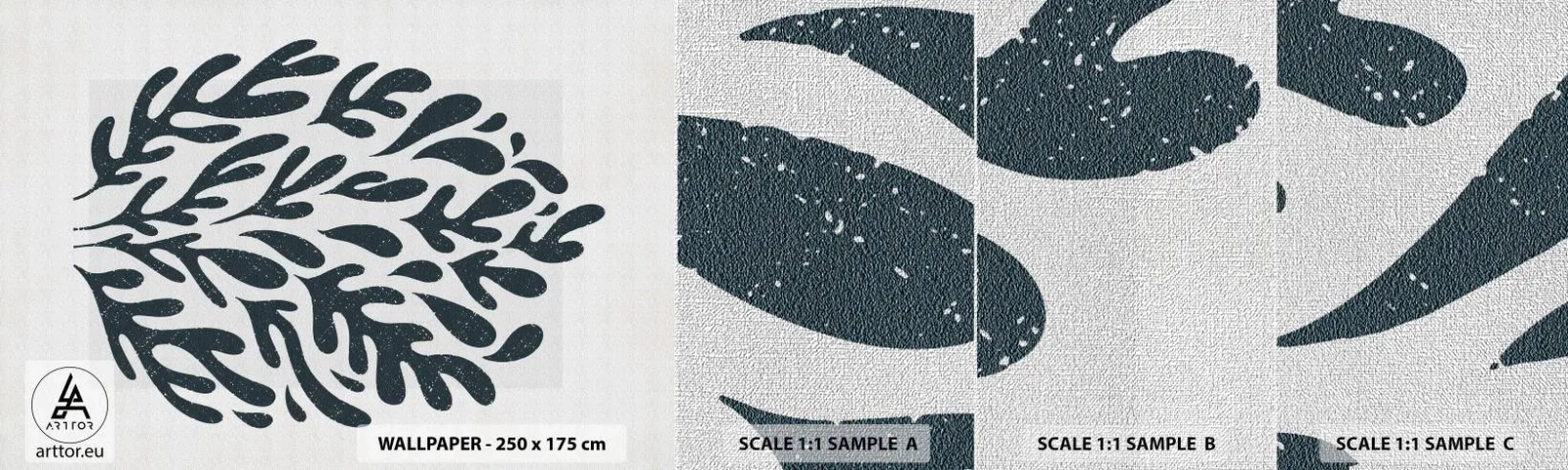 Mostră tapet Premium Canvas - Formele naturii - Boho, Minimalist, Modern - 100x30 cm