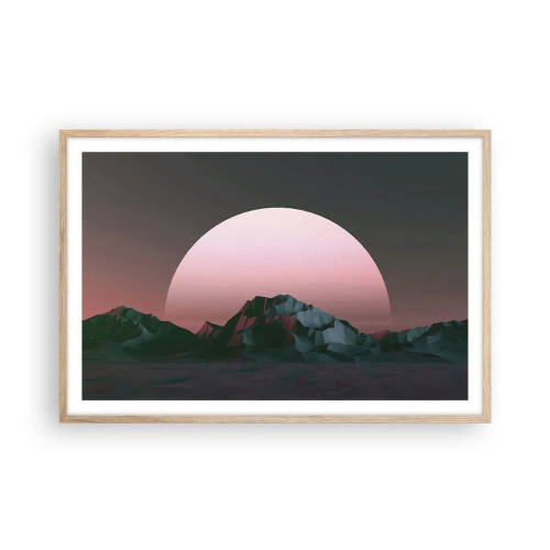 Poster în ramă de stejar deschis - Într-o galaxie învecinată - 91x61 cm
