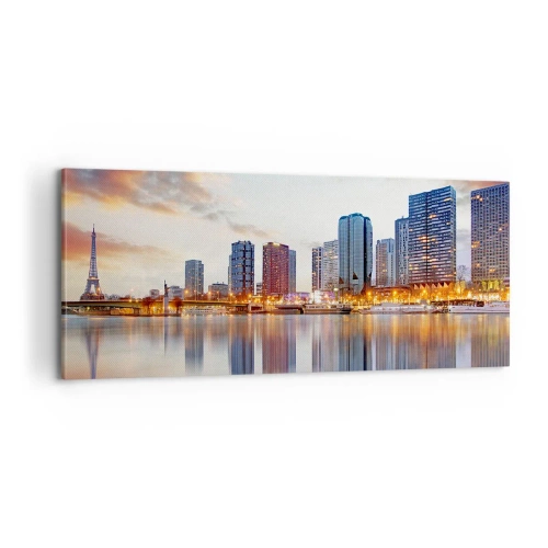 Tablou pe pânză - Calmul monumental al Parisului - 100x40 cm