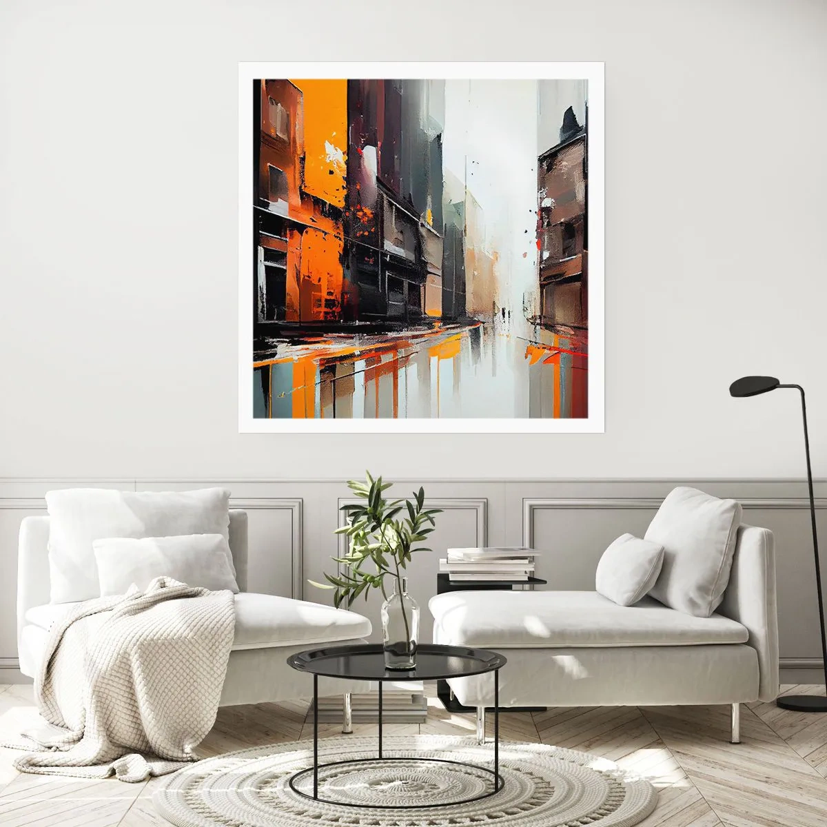 Poster - O zi ploioasă - 40x40 cm