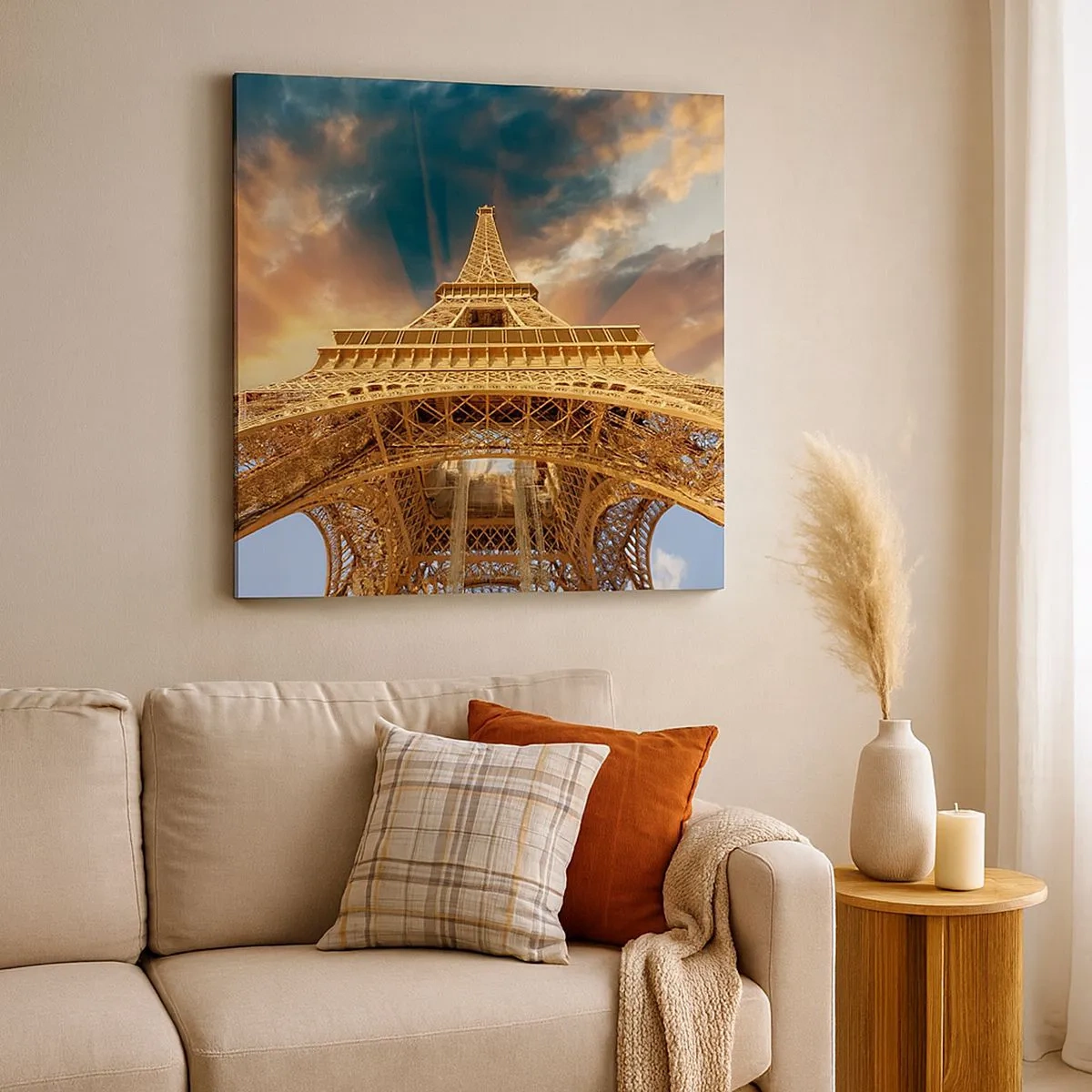 Tablou pe pânză - Cum a ajuns omenirea la cer - 30x30 cm