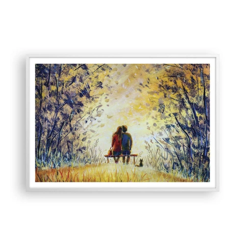 Poster în ramă albă - Un moment magic - 100x70 cm